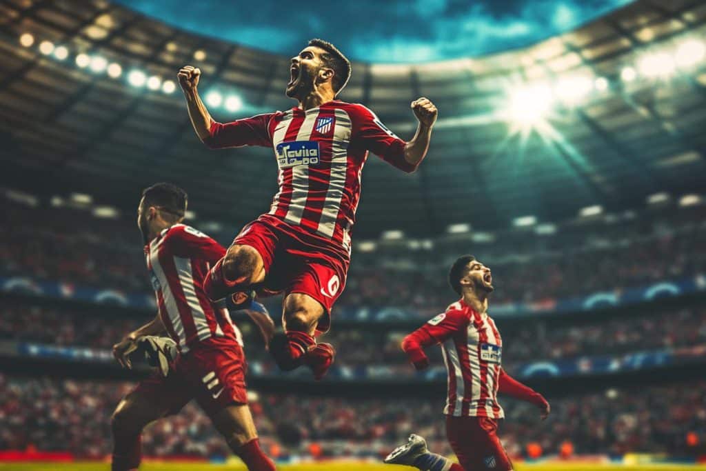 atletico madrid celebra gol ante elche