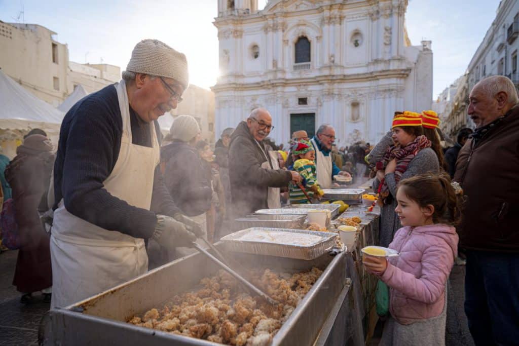 chicharronada en plaza catedral cadiz