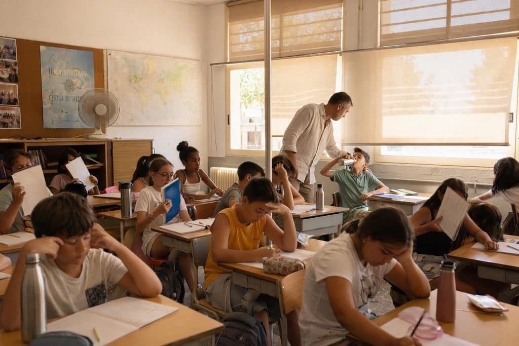 colegios con calor extremo