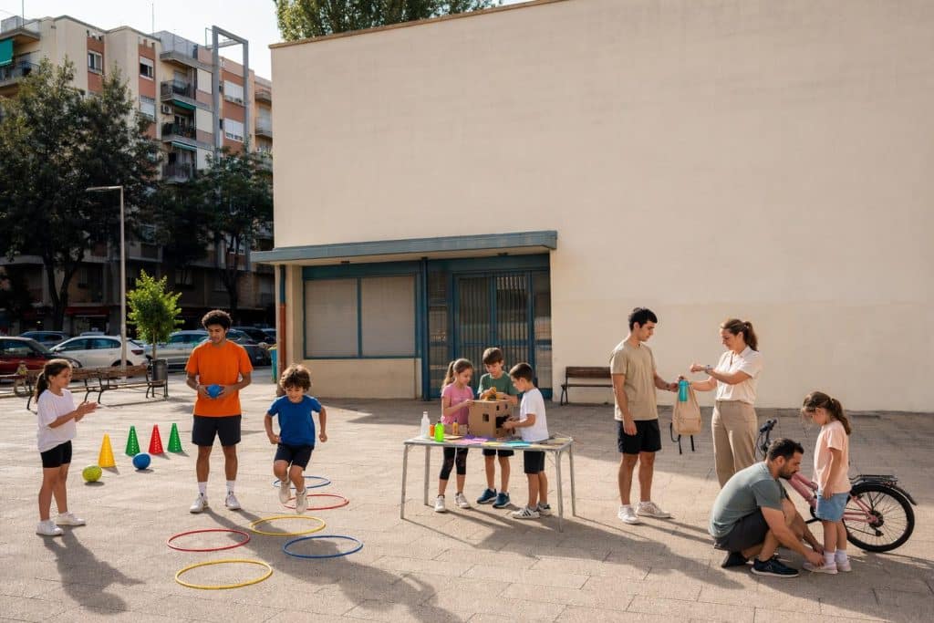 ocio infantil durante vacaciones escolares