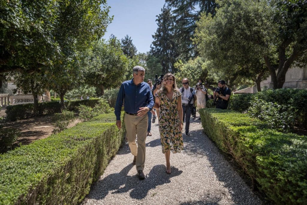 pedro sanchez y begona gomez en la mareta