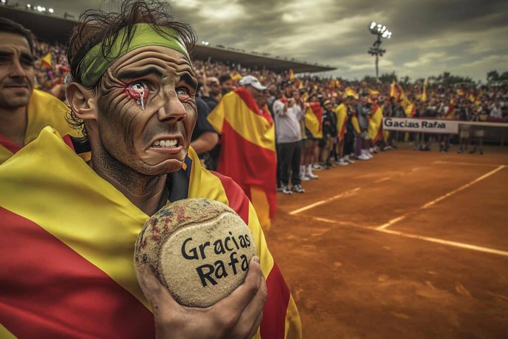 rafael nadal triste en copa davis