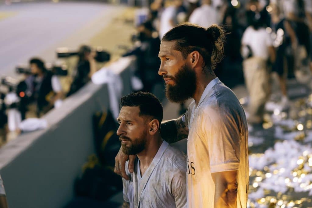 sergio ramos y messi en final